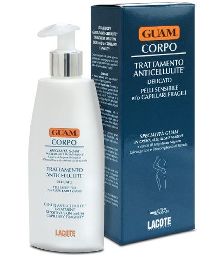 GUAM CREMA CORPO TRATTAMENTO ANTICELLULITE DELICATO PER PELLI SENSIBILI E O CAPILLARI FRAGILI 200 ML - Pharmaleader