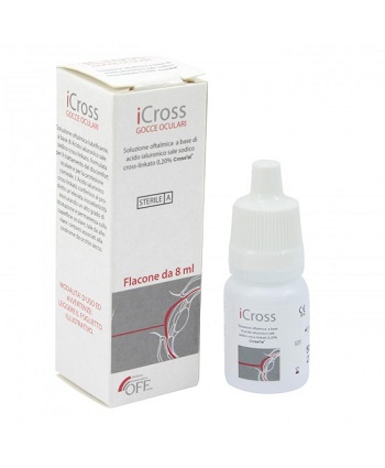 ICROSS GOCCE OCULARI SOLUZIONE OFTALMICA ACIDO IALURONICO CROSS-LINKATO 0,2% 8 ML - Pharmaleader
