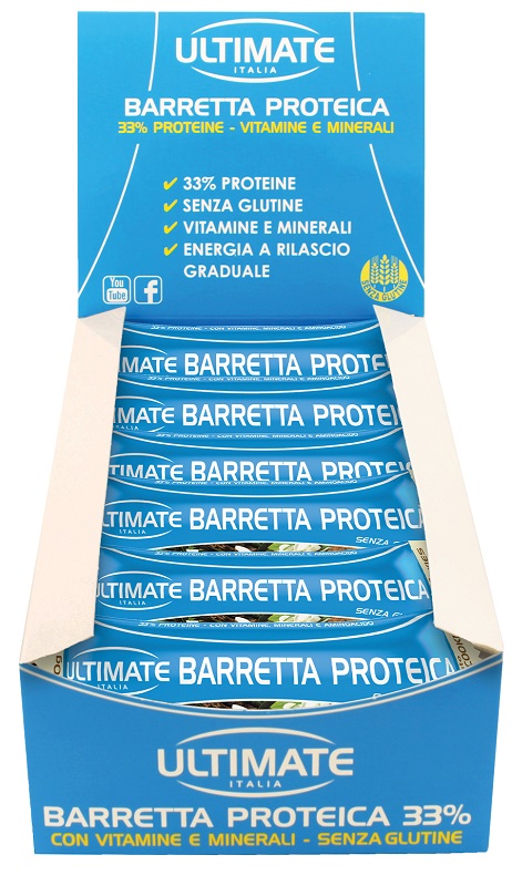 ULTIMATE BARRETTA PROTEICA GUSTO VANIGLIA E COOKIES 24 PEZZI - Pharmaleader