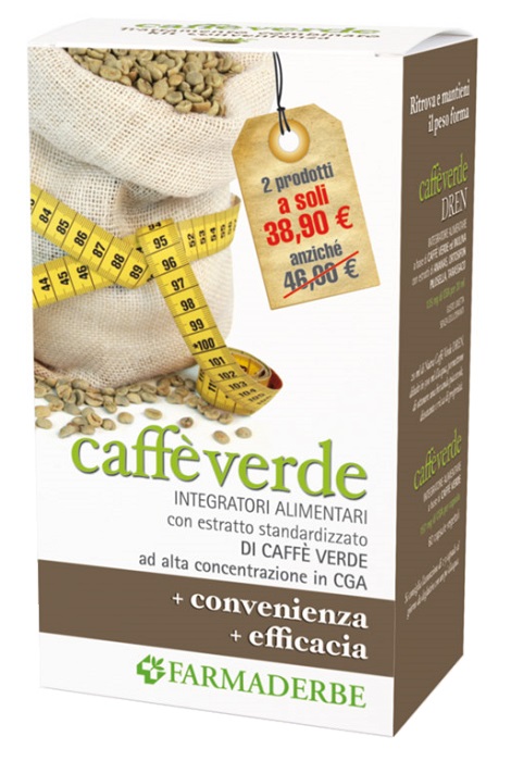 CAFFE' VERDE KIT CAFFE' VERDE DREN 500 ML + CAFFE' VERDE 60 CAPSULE - Pharmaleader