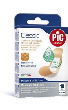 CEROTTO PIC CLASSIC 25X72 MM 10 ANTIBATTERICO 10 PEZZI - Pharmaleader