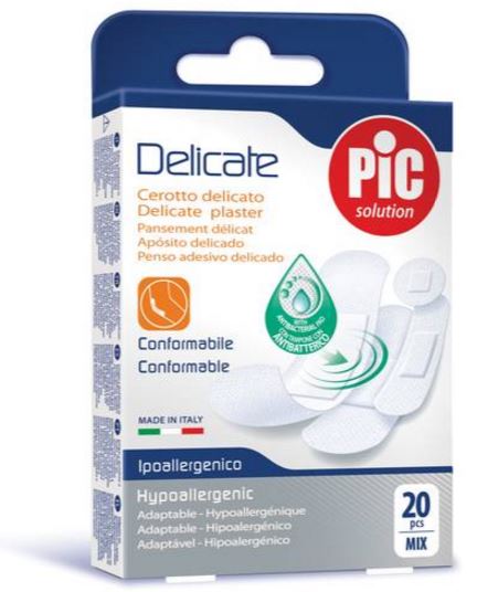 CEROTTO PIC DELICATE MIX 20 CEROTTI ANTIBATTERICO - Pharmaleader
