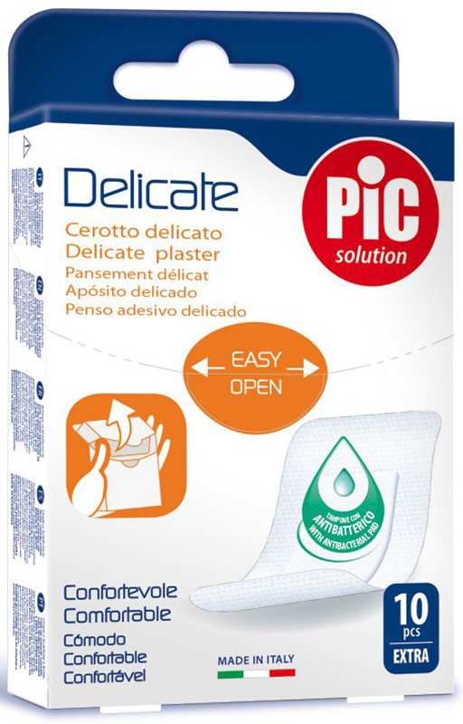 CEROTTO PIC DELICATE EXTRA ANTIBATTERICO 10 PEZZI - Pharmaleader
