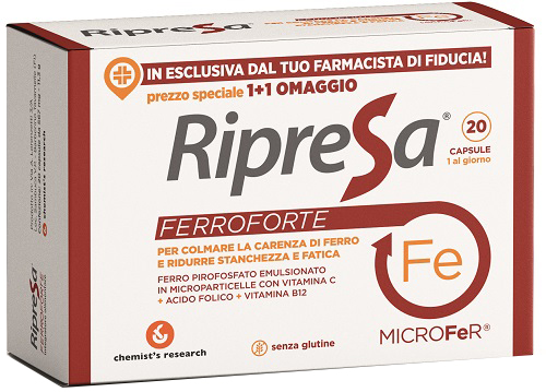 RIPRESA FERROFORTE 20 CAPSULE - Pharmaleader