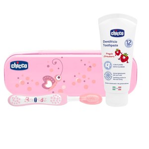 CHICCO SET DENTALE ROSA CON FLUORO - Pharmaleader