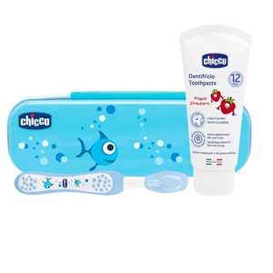 CHICCO SET DENTALE AZZURRO CON FLUORO - Pharmaleader