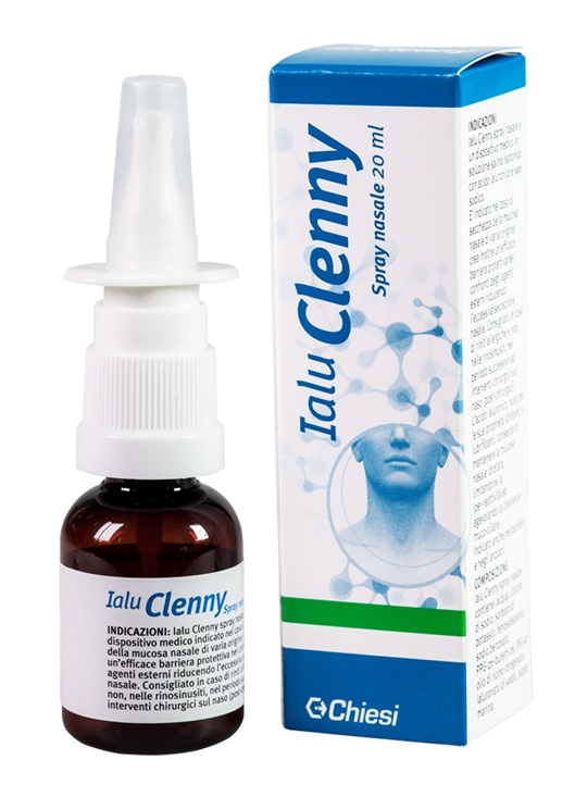 IALU CLENNY SPRAY NASALE SOLUZIONE SALINA ISOTONICA CON ACIDO IALURONICO E SALE SODICO 20 ML - Pharmaleader