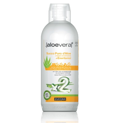ALOEVERA2 SUCCO PURO D'ALOE DOPPIA CONCENTRAZIONE + ENERTONICI 1 LITRO - Pharmaleader