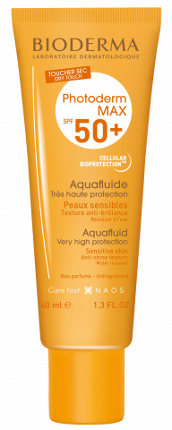 PHOTODERM MAX AQUAFLUID NP FLUIDO SOLARE SPF 50+ UVA 24 40 ML - Pharmaleader