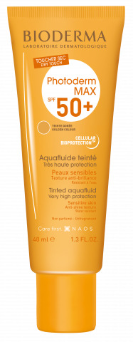 PHOTODERM MAX AQUAFLUIDE TINTED NP FLUIDO SOLARE SPF 50+ UVA 26 40 ML - Pharmaleader