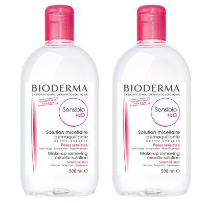 SENSIBIO H2O SOLUZIONE MICELLARE DETERTEGENTE 500ML + STRUCCANTE PELLE SENSIBILE 500 ML - Pharmaleader