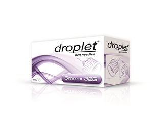 AGO PER PENNA DA INSULINA DROPLET 32 GAUGE 6 MM 100 PEZZI - Pharmaleader