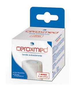 BENDA ELASTICA AUTOADERENTE CEROXMED 4 X 400 CM 1 PEZZO - Pharmaleader