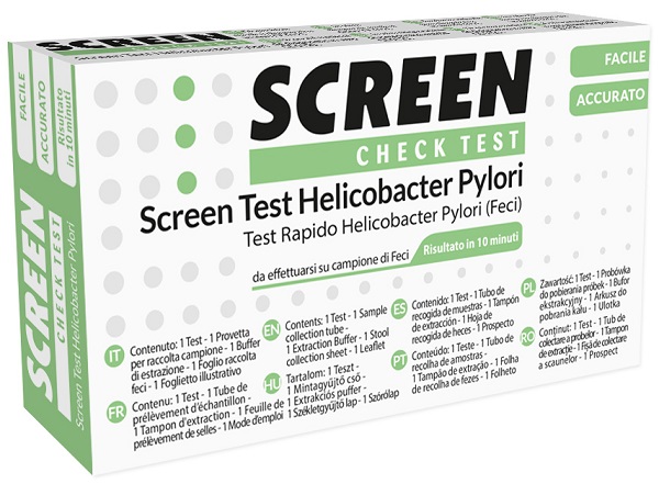 SCREEN TEST RAPIDO ANTIGENI HELICOBACTER PYLORI FECI UMANE - Pharmaleader