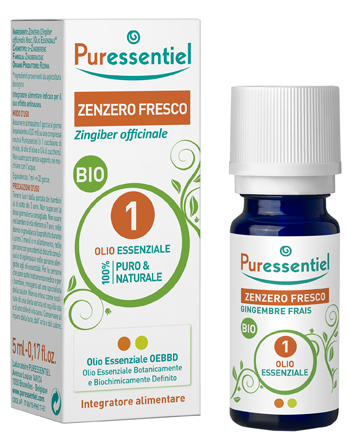 PURESSENTIEL ZENZERO FRESCO OLIO ESSENZIALE BIO 5 ML - Pharmaleader
