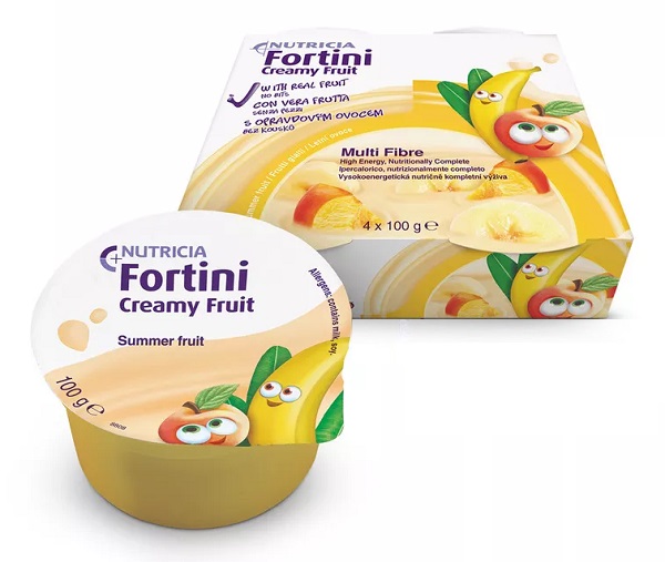 FORTINI CREAMY FRUIT MULTI FIBRE FRUTTI GIALLI 4X100 G - Pharmaleader