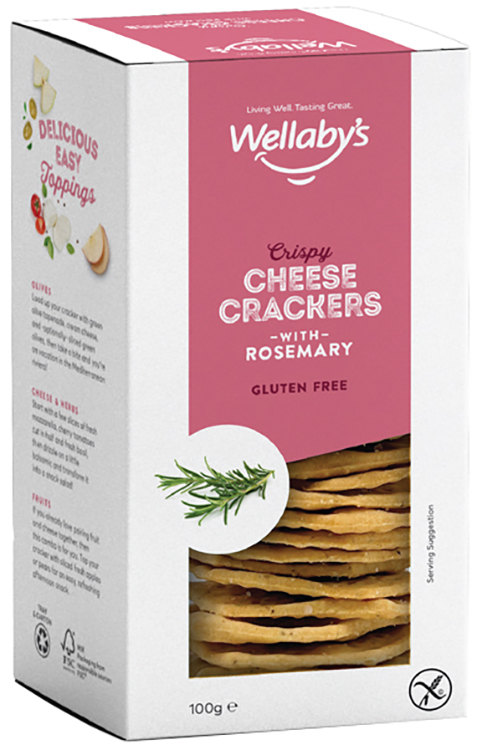 WELLABY'S CRACKERS ROSMARINO 100 G - Pharmaleader