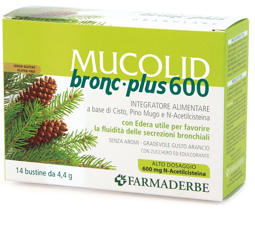 MUCOLID BRONC PLUS 600 14 BUSTINE - Pharmaleader