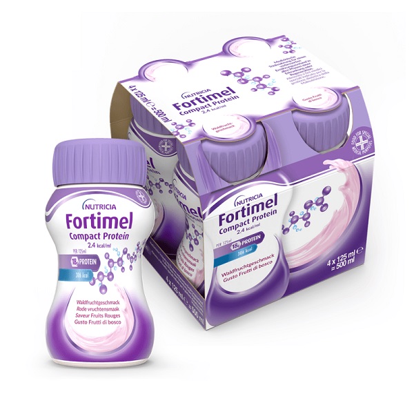NUTRICIA FORTIMEL COMPACT PROTEIN GUSTO FRUTTI DI BOSCO 4 BOTTIGLIE DA 125 ML - Pharmaleader