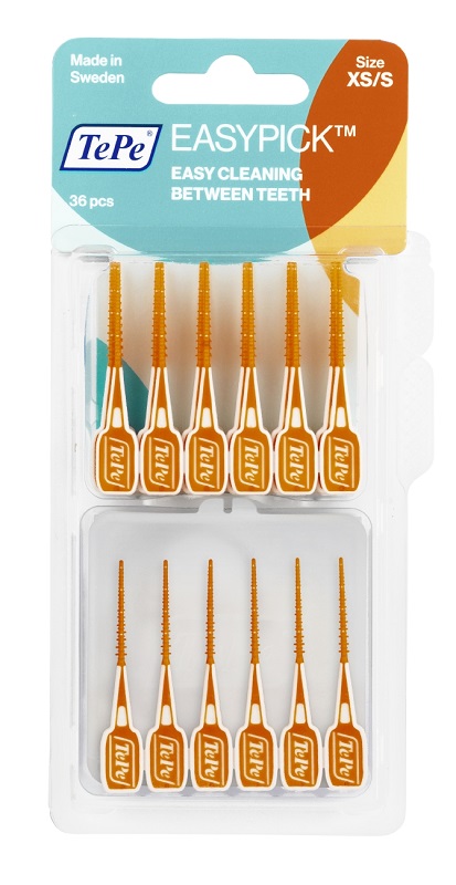 TEPE SCOVOLINI EASYPICK EXTRASMALL/SMALL ARANCIONE 36 PEZZI - Pharmaleader