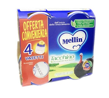 MELLIN OMOGENEIZZATO TACCHINO 4X80 G - Pharmaleader