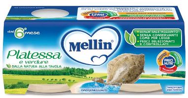 MELLIN OMOGENEIZZATO PLATESSA 2X80 G - Pharmaleader