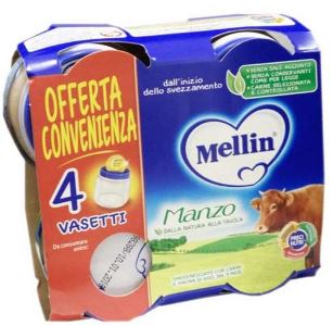 MELLIN OMOGENEIZZATO MANZO 4X80 G - Pharmaleader