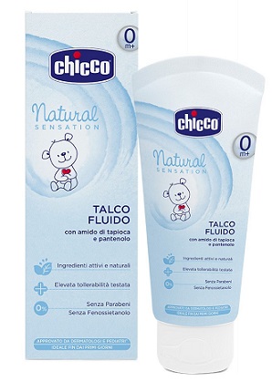 CHICCO TALCO FLUIDO NATURAL SENSATION 100 ML - Pharmaleader