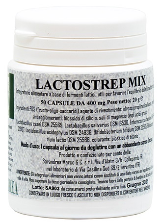 LACTOSTREP MIX 500 MACERATO GLICERICO 50 CAPSULE - Pharmaleader