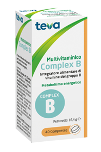 MULTIVITAMINICO COMPLEX B TEVA 40 COMPRESSE 16,4 G - Pharmaleader