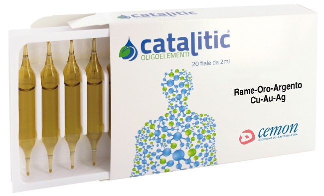CATALITIC OLIGOELEMENTI RAME ORO ARGENTO CU-AU-AG 20 AMPOLLE - Pharmaleader