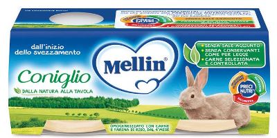 MELLIN OMOGENEIZZATO CONIGLIO 2 X 80 G - Pharmaleader