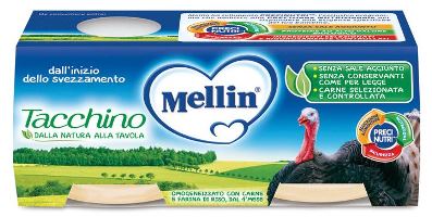 MELLIN OMOGENEIZZATO TACCHINO 2 X 80 G - Pharmaleader