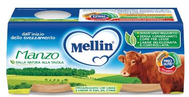 MELLIN OMOGENEIZZATO MANZO 2 X 80 G - Pharmaleader