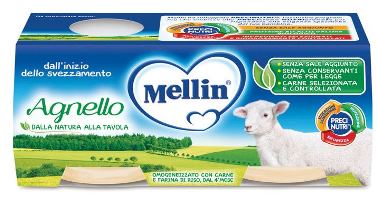 MELLIN OMOGENEIZZATO AGNELLO 2 X 120 G - Pharmaleader