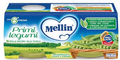 MELLIN OMOGENEIZZATO PRIMI LEGUMI 2 X 80 G - Pharmaleader