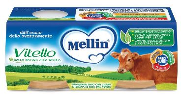 MELLIN OMOGENEIZZATO VITELLO 2 X 80 G - Pharmaleader
