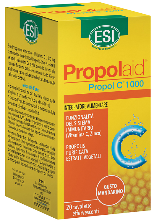 ESI PROPOLAID C 1000 20 TAVOLETTE EFFERVESCENTI - Pharmaleader