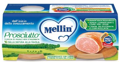 MELLIN OMOGENEIZZATO PROSCIUTTO 2 PEZZI X 80 G - Pharmaleader