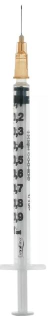 SIRINGA PER INSULINA EXTRAFINE TUB 1ML 100 UI AGO REMOVIBILE 26 GAUGE 0,45X12 MM 1 PEZZO - Pharmaleader