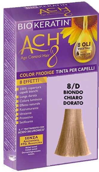 BIOKERATIN ACH8 COLOR PRODIGE 8/D BIONDO CHIARO DORATO - Pharmaleader