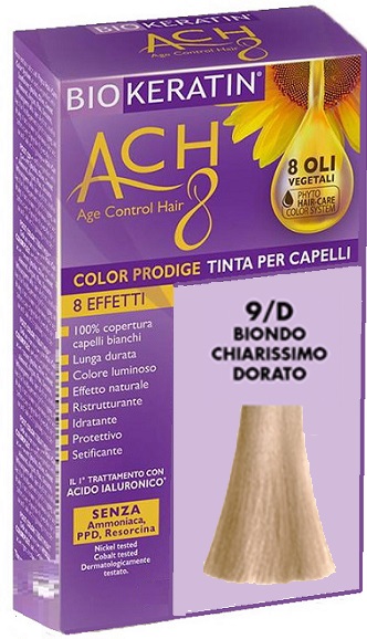 BIOKERATIN ACH8 COLOR PRODIGE 9/D BIONDO CHIARISSIMO DORATO - Pharmaleader