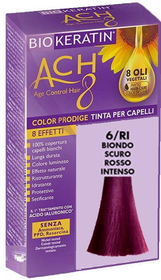 BIOKERATIN ACH8 COLOR PRODIGE 6/RI BIONDO SCURO ROSSO INTENSO - Pharmaleader