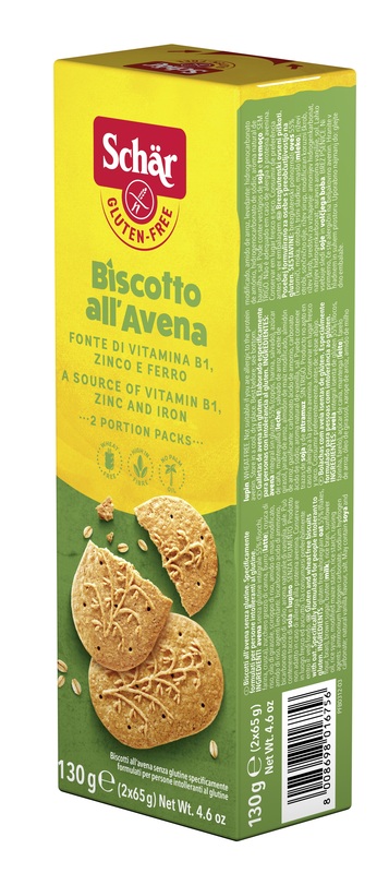 SCHAR BISCOTTI ALL'AVENA 2 BUSTE DA 65 G - Pharmaleader
