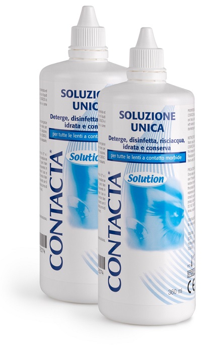 SOLUZIONE PER LENTI A CONTATTO CONTACTA 2 PEZZI 360 ML - Pharmaleader