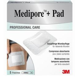 MEDICAZIONE MEDIPORE+PAD 10X20CM 5PEZZI - Pharmaleader
