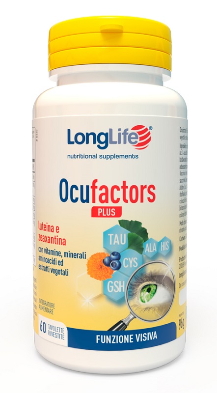 LONGLIFE OCUFACTORS PLUS 60 TAVOLETTE RIVESTITE - Pharmaleader