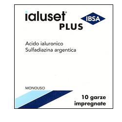 GARZA IMPREGNATA IALUSET FERITE E USTIONI NON INFETTE 10X10 CM 10 PEZZI - Pharmaleader