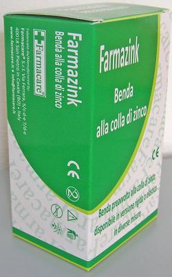 BENDA MEDICATA ELASTICA FARMAZINK CON OSSIDO DI ZINCO CM10X5M 1 PEZZI - Pharmaleader