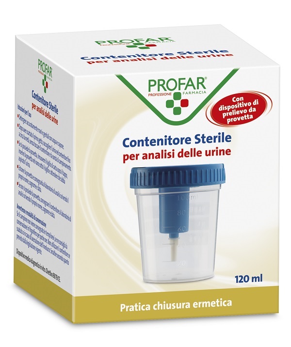 CONTENITORE URINE PROFAR CON TAPPO DI SICUREZZA 120ML - Pharmaleader